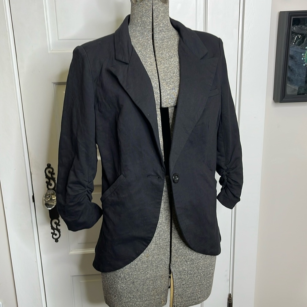 Women's Black Blazer 3/4 sleeve